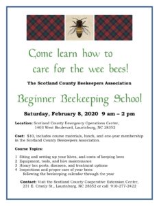 Beginner Beekeeping School Flyer