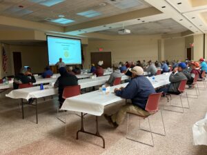 Students attending the 2021 pesticide applicator school in Wilson.