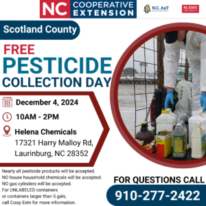 Cover photo for Scotland County Free Pesticide Collection Day